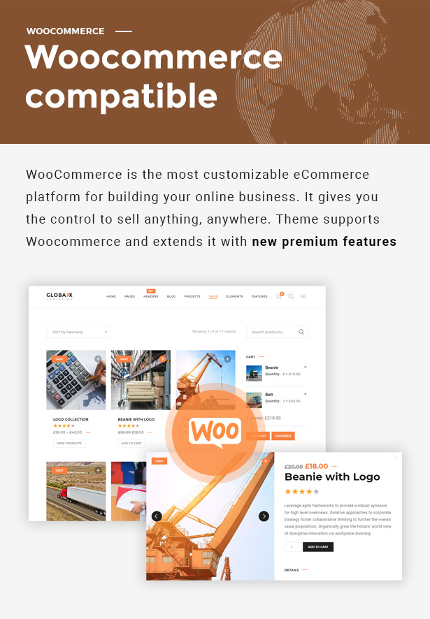 Globax - Logistics WordPress Theme + Woocommerce - 7