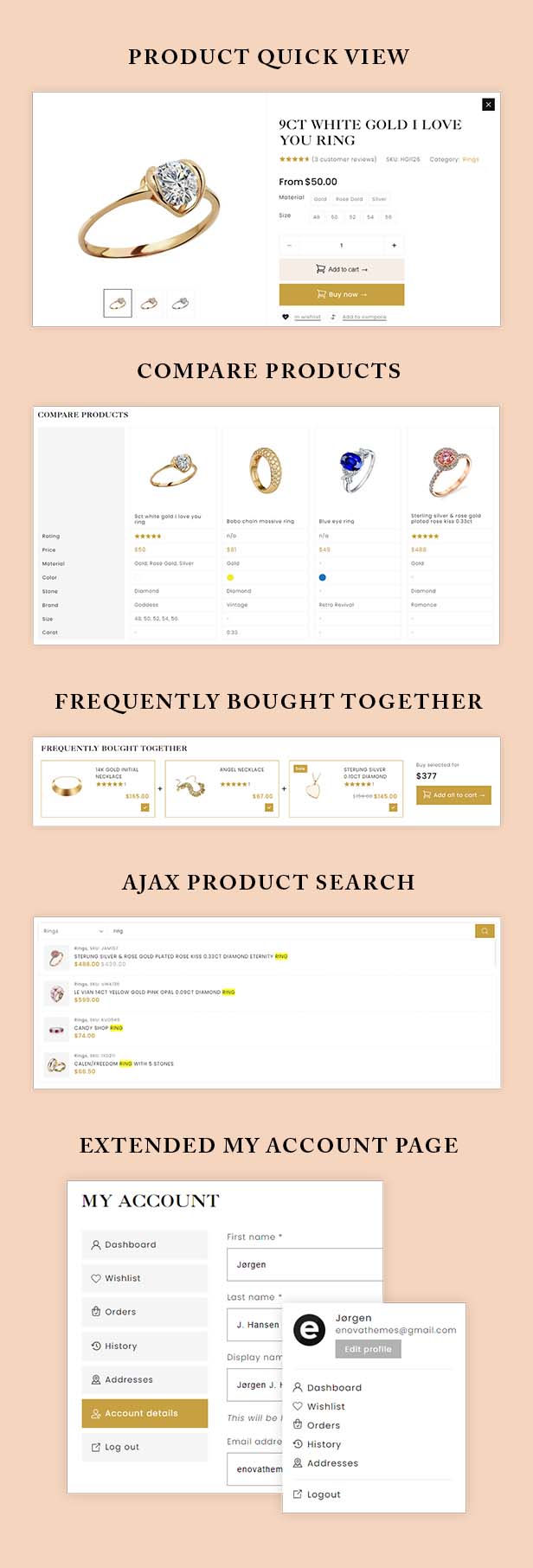 Joice Jewelry WordPress Store Theme - 5